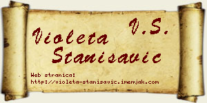 Violeta Stanisavić vizit kartica